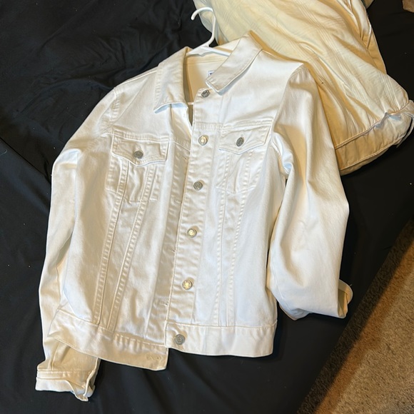 Large white button up shirt heavy cloth - Picture 1 of 3